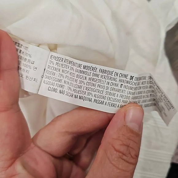 English Factory White Ruffle Mini Dress Sz S - Picture 5 of 11